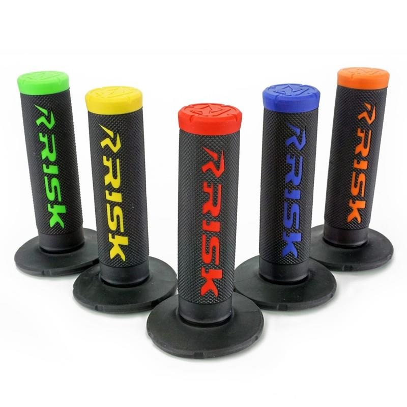 Risk Racing Fusion 2 Moto Grips – Green 00286