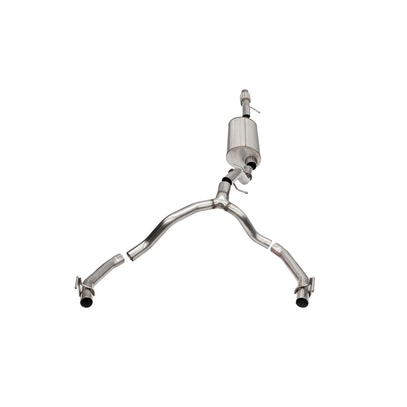 Corsa 21-25 Cadillac Escalade 6.2L Dual Rear 3.5/2.75in Sport Cat-Back Exhaust Uses FactoryBezels