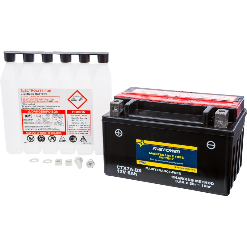 Fire Power Sealed AGM Battery CTX7A-BS