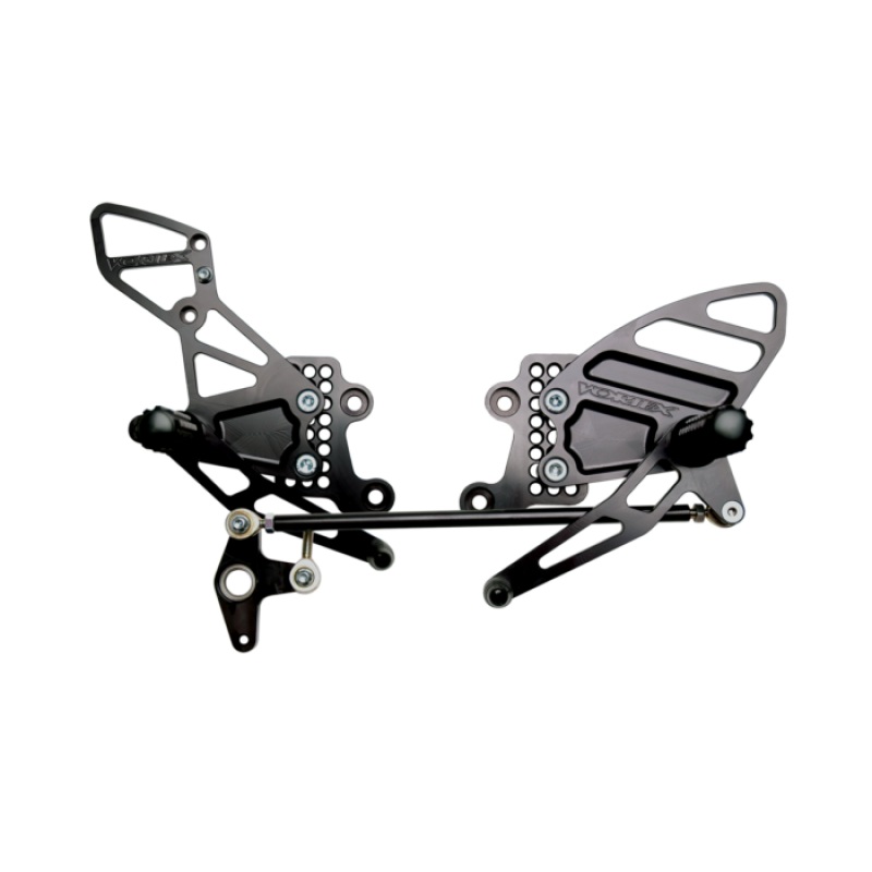 Vortex Racing 04-07 Honda CBR1000RR,03-06 CBR6100 RR Adjustable Rearsets- Black