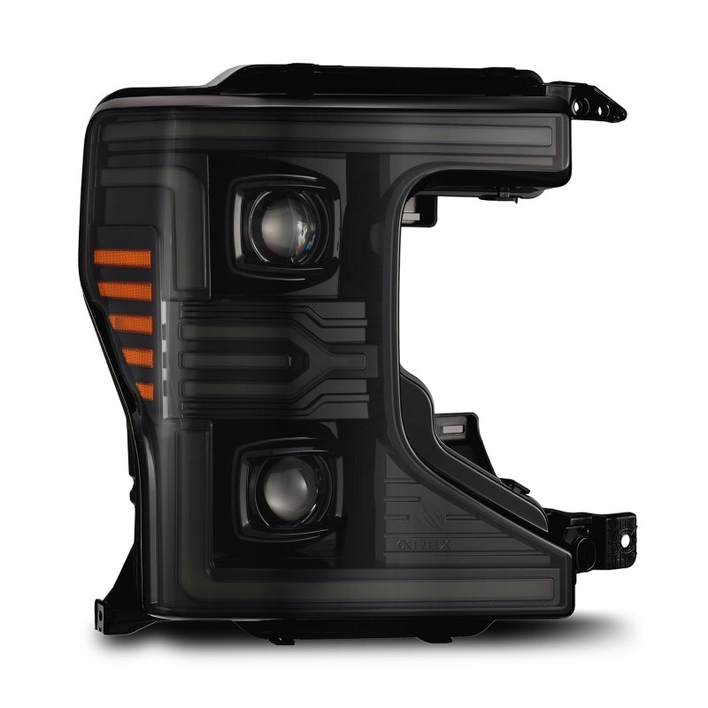 AlphaRex 20-22 Ford F-250/350/450 SD LUXX-Series LED Proj Headlights Alpha-Bk w/Acv Light SS & SBDRL