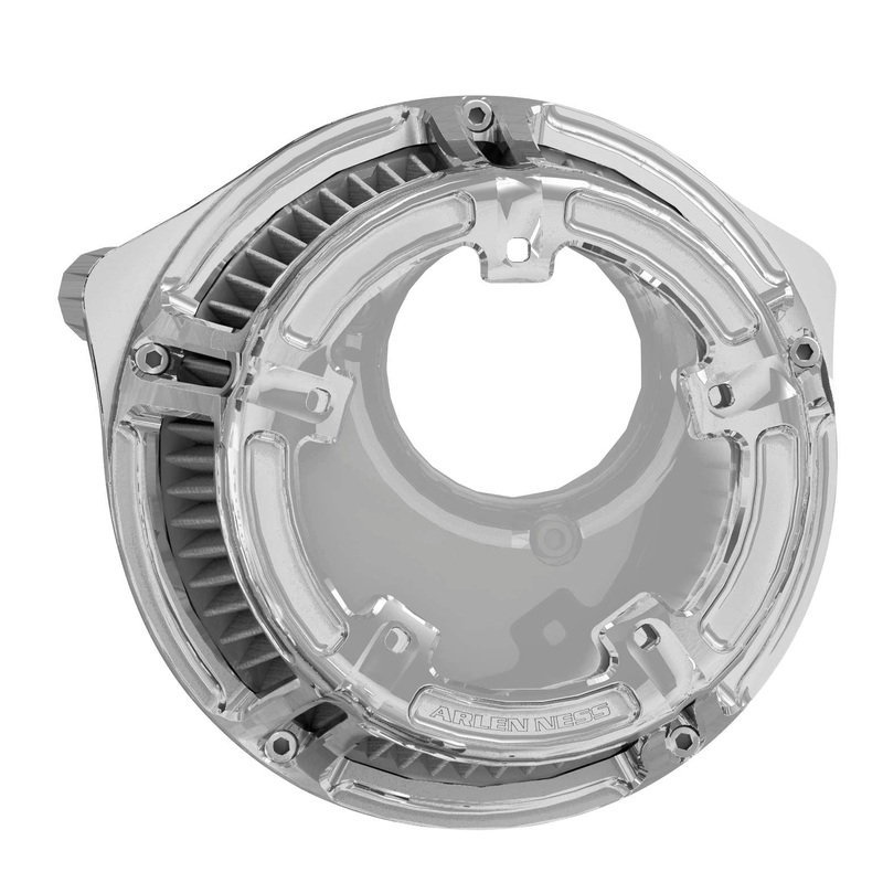 Arlen Ness Method Clear Sucker Air Cleaner Kit – Chrome 18-970