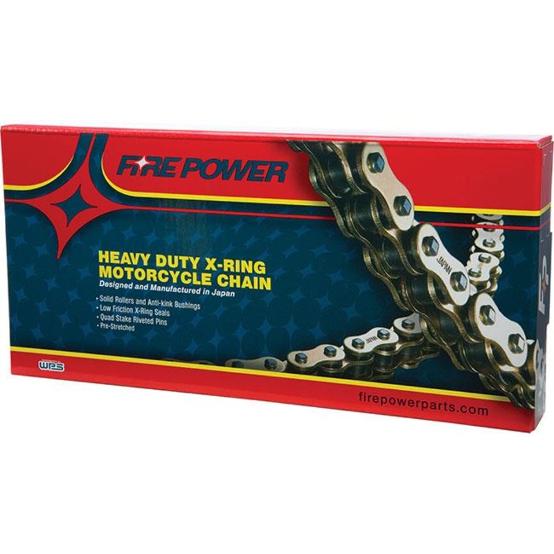 Fire Power 525 X-Ring Heavy Duty Chain – 120 Link – Natural 525FPX-120