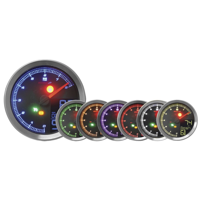 Koso North America HD-04 Series Gauges – Chrome BA041000