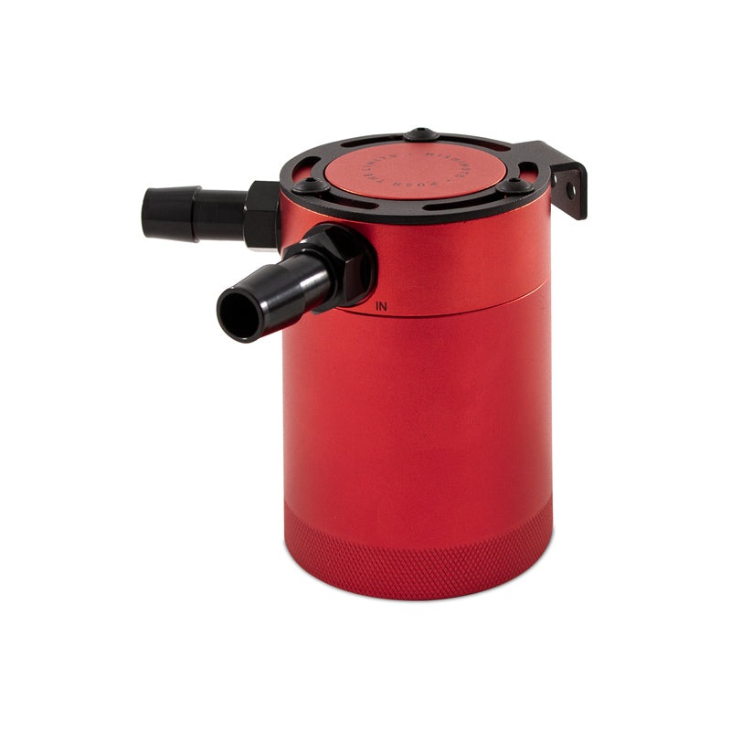 Mishimoto Compact Baffled Oil Catch Can – 2-Port – Red