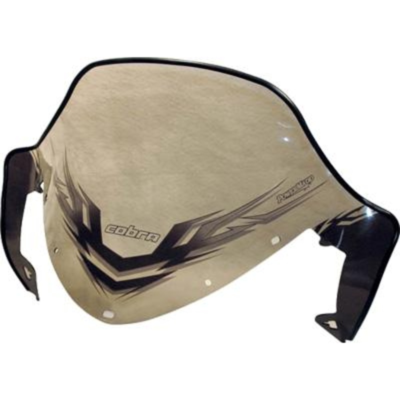 Powermadd Cobra Windshield – 13in. – Clear/Black/Graphic 11931
