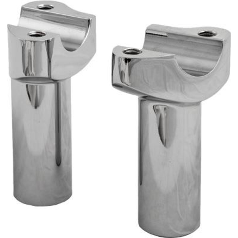 HardDrive Forged Straight Handlebar Risers – 3-1/2in. Rise – Chrome 04-517