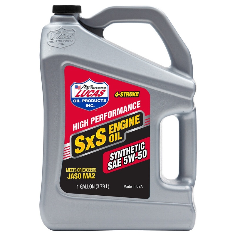 Lucas Oil SXS Synthetic Engine Oil – 5W50 – 1gal. 11209