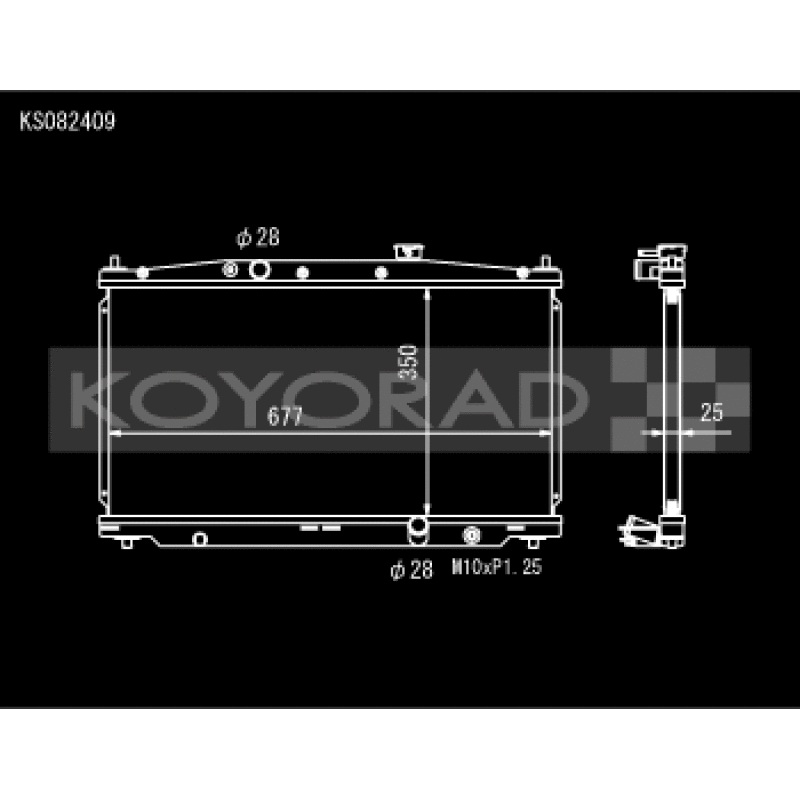 Koyo 11-16 Honda CR-Z 1.5L Hybrid (MT) / 09-14 Honda Fit (MT) Radiator