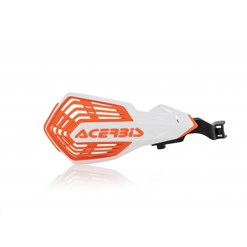 Acerbis K-Future Handguards – White/Orange 2801975412