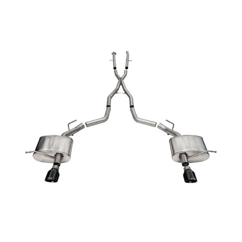 Corsa 2011-2025 Dodge Durango Xtreme 2.5in Cat-Back Dual Rear Exit w/ Single 4.5in Black PVD Tips