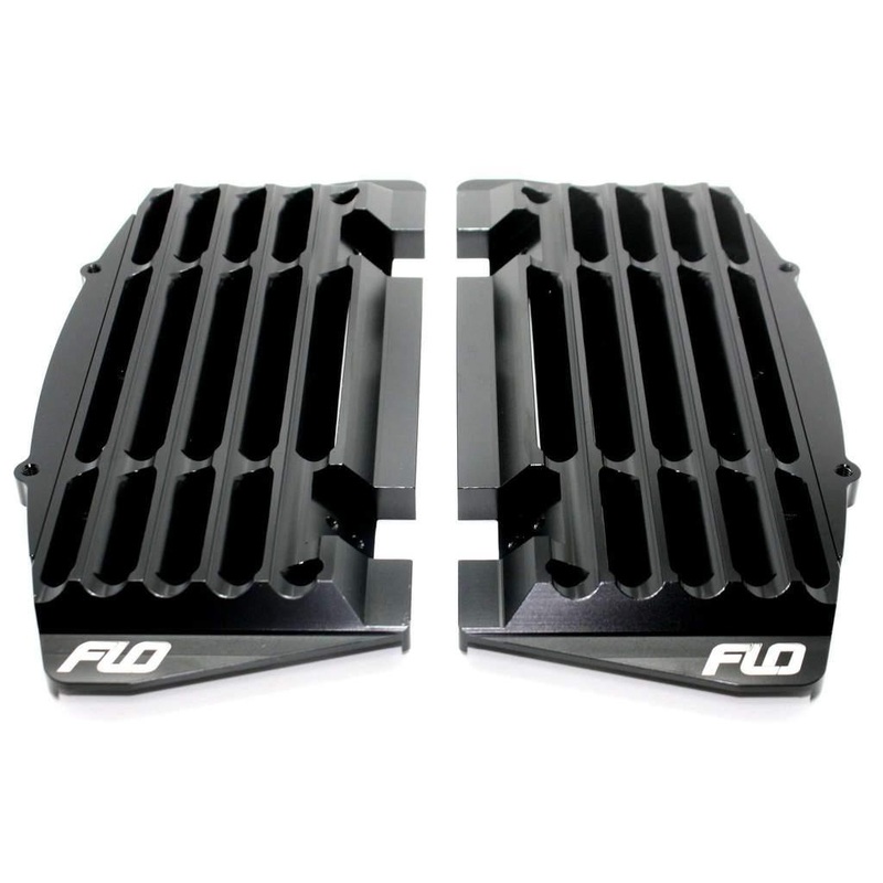 Flo Motorsports High Flow Radiator Braces – Black FLO 754BLK