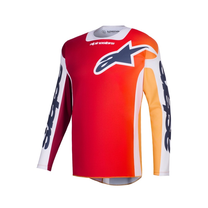 ALPINESTARS 2026 RACER PORTL JERSEY – RED LIGHT GREY DARK GREY S