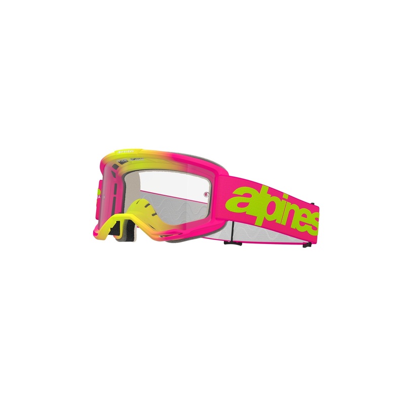 ALPINESTARS VISION 5 WOODMARK GOGGLES – PINK FLUO YELLOW CLEAR