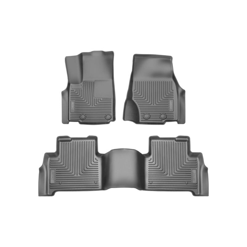 Husky Liners 2022 Jeep Grand Cherokee (New Style) Weatherbeater Black Front & 2nd Seat Floor Liner