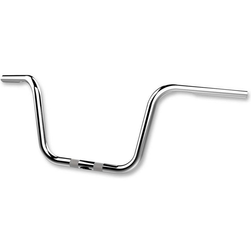 Khrome Werks 1in. Bobber Ape Hanger Handlebar – 12in. – Dimpled and Drilled – Chrome 300211