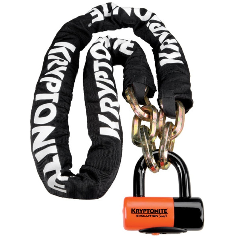 Kryptonite New York Chain with Evolution Series 4 Disc Lock – 5ft. – 6in. Chain 999522