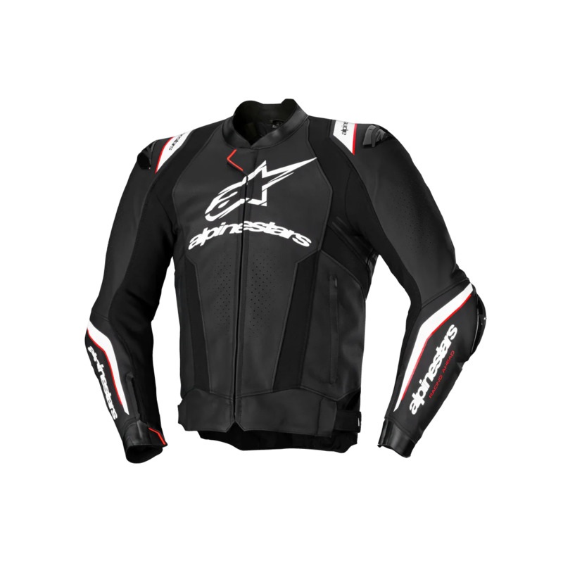 ALPINESTARS MISSILE V3 IGNITION LEATHER JACKET – BLACK/WHITE 46