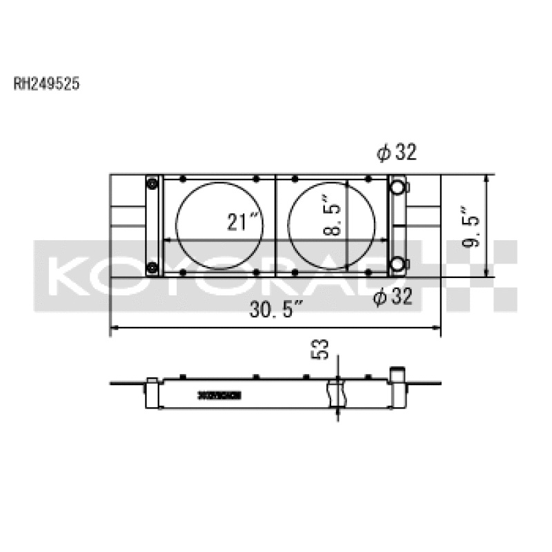 Koyo Honda Universal Pocket Radiator