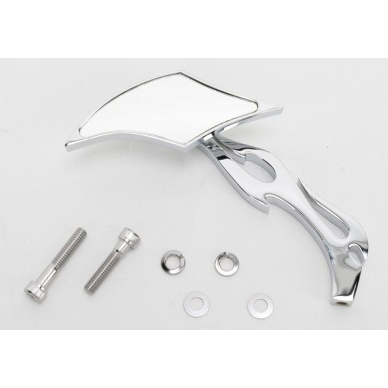 Drag Specialties Gothic Mirror – Flame Stem Left Side 60-6250FL