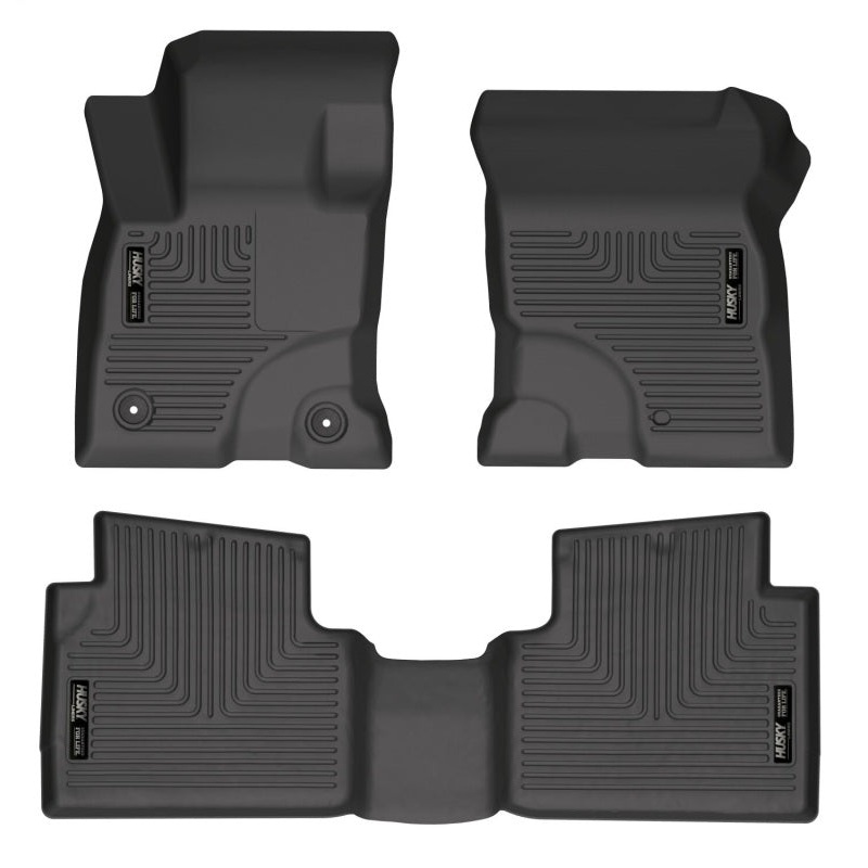 Husky Liners 2022 Ford Maverick(No Fit Hybrid) Weatherbeater Front & 2nd Seat Floor Liners – Black