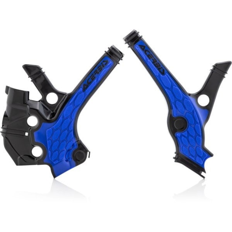 ACERBIS X-GRIP FRAME GUARDS (BLACK-BLUE) – YZ65/YZ85