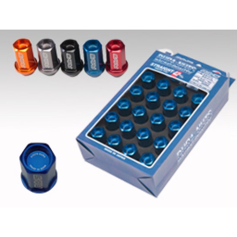 Rays Dura-Nut L42 Straight Type 14×1.50 Lug Nut Set 16 Lug 4 Lock Set – Blue