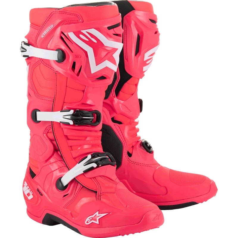 alpine star 482-0003613 Tech 10 Boots Diva Pink/White 13