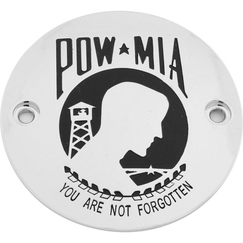 Custom Engraving LTD Patriotic Points Cover for Pow-Mia – Chrome – M8 POW01-63