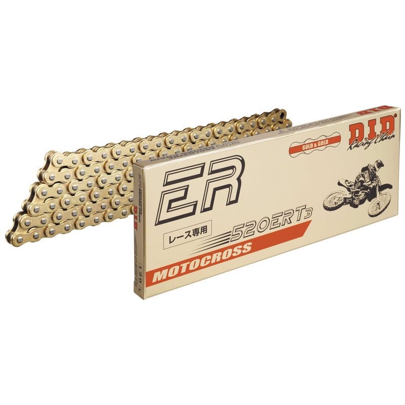 D.I.D 520 ERT3 Series Exclusive Racing Chain – 130 Links – Gold 520ERT3G-130