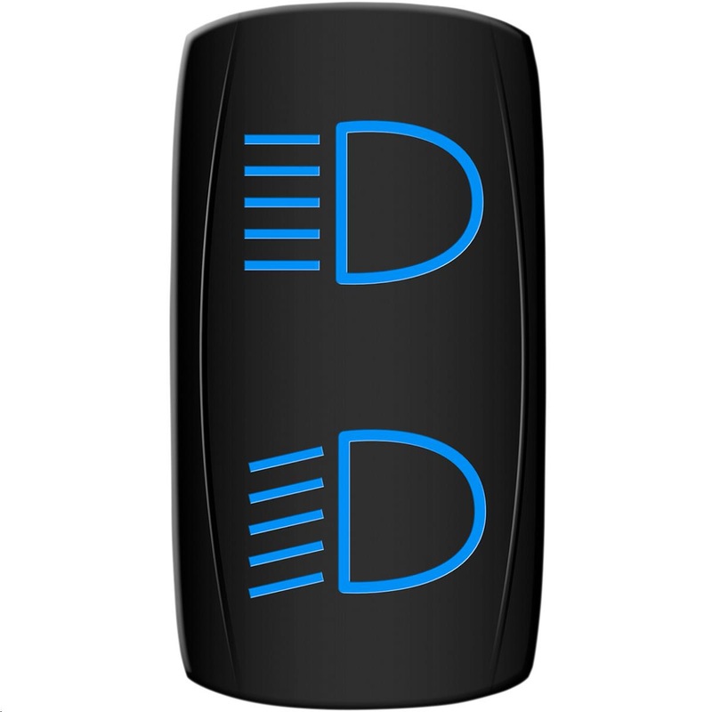 Moose Utility Hi/ Low Headlight Rocker Switch – Blue 2106-0509