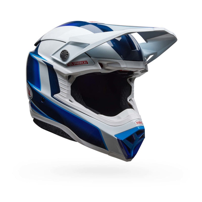 BELL MOTO-10 SPHERICAL TOMAC HELMET – BLUE/WHITE S