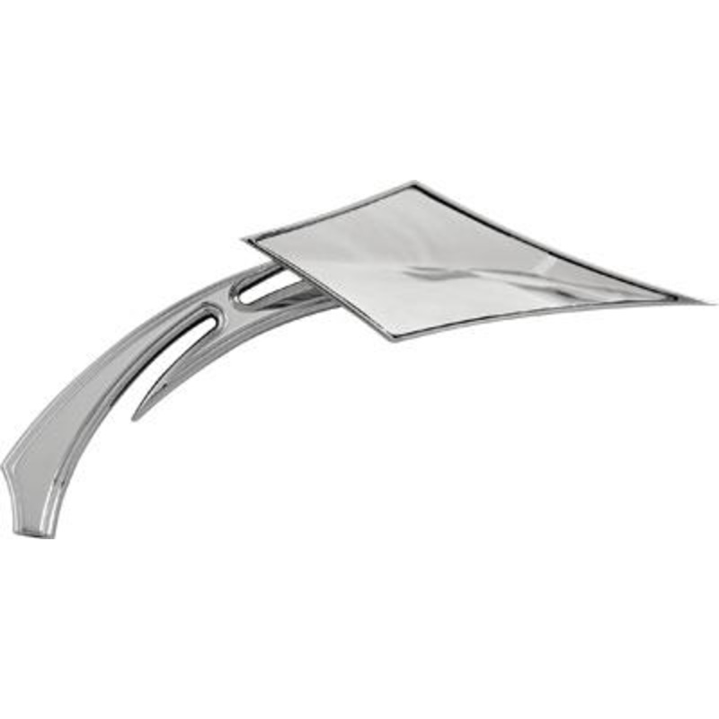 HardDrive Universal Scorpion Mirror w/Tribal Raised Rib Stem – Chrome – Left/Right M60-6293TR