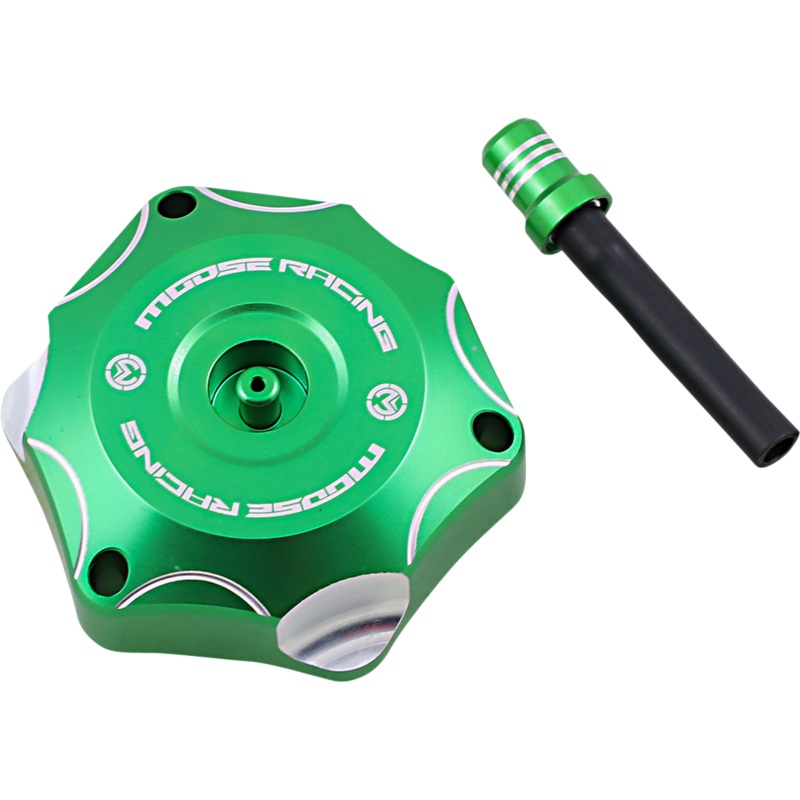 Moose Racing Colored Gas Caps – Aluminum – Green 0703-0832