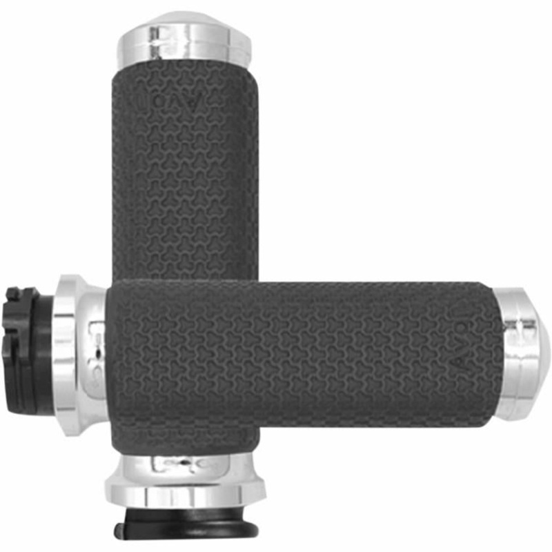 Avon Grips Memory Foam Grips – 1.625in. – Chrome MF-63B-CH-FLY