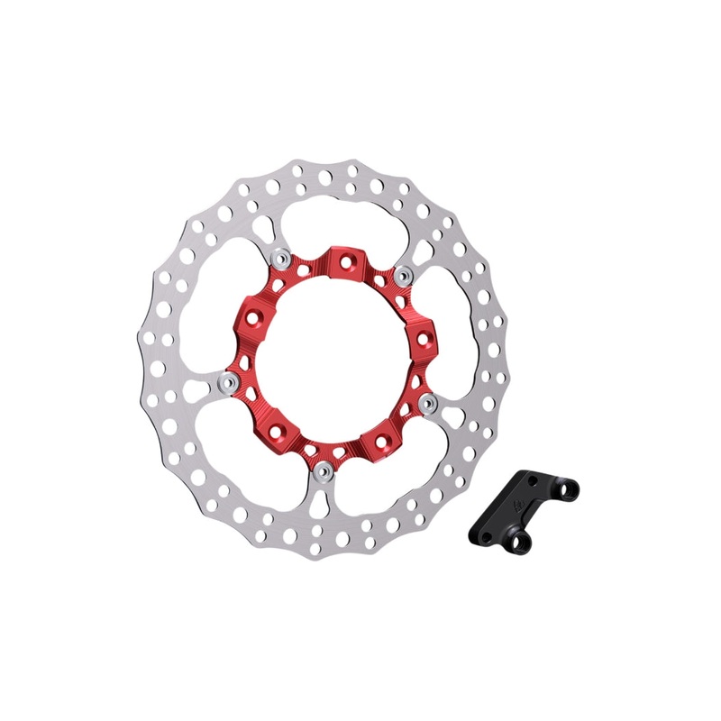 Arlen Ness 14in. Full Floating Rotor Kit – Red 300-003