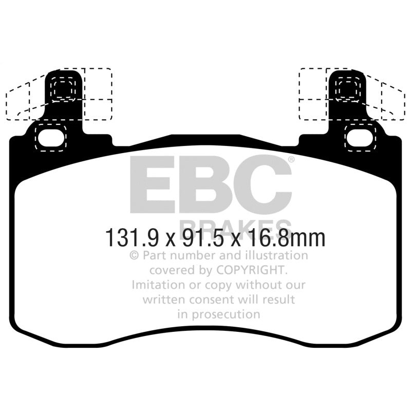 EBC 2019+ Genesis G70 2.0L Turbo (Brembo) Greenstuff Front Brake Pads