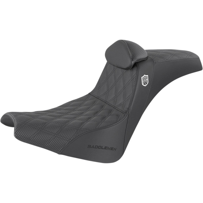 Saddlemen Pro Series SDC Performance Gripper Seat with Brackrest SC81830DBRT