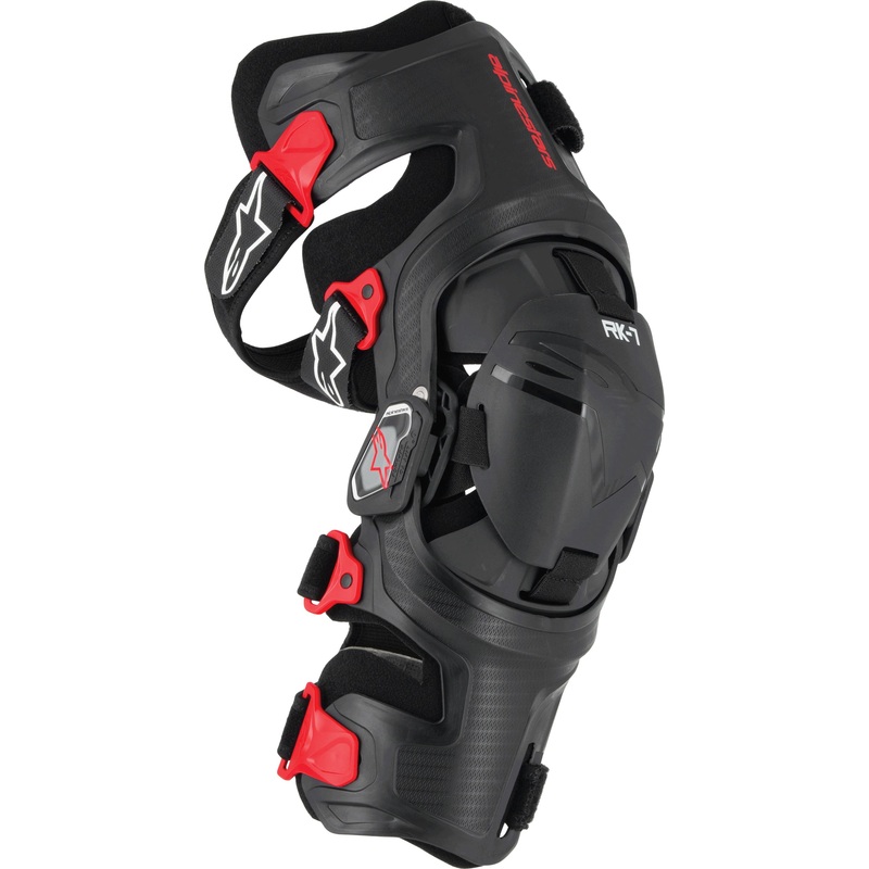 alpine star 482-00072L Rk-7 Plasma Knee Brace Black/Red Lg