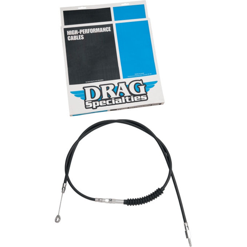 Drag Specialties Alternative Length Black Vinyl High Efficiency Clutch Cable – 64 11/16in. 4322402HE