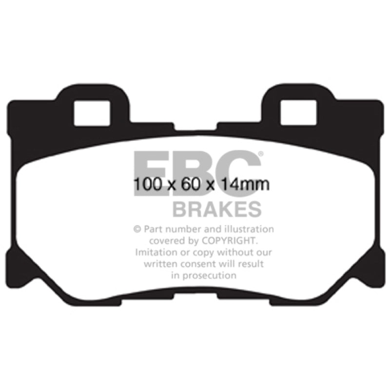 EBC 08-13 Infiniti FX50 5.0 Redstuff Rear Brake Pads
