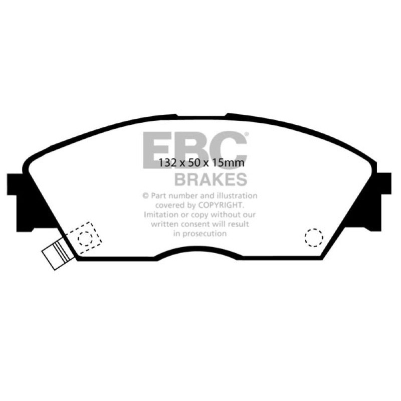 EBC 90-92 Honda Civic CRX 1.6 Si Yellowstuff Front Brake Pads