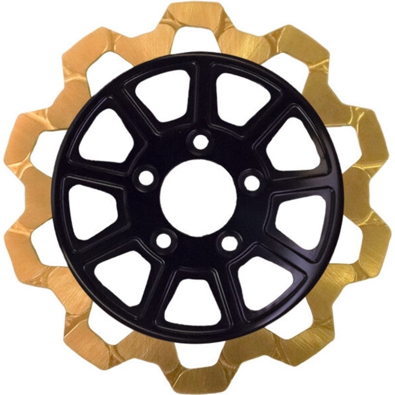 Lyndall Racing Brakes Bow Tie 9 Spoke Rotor – 11.5in. – Gold 4207-2133