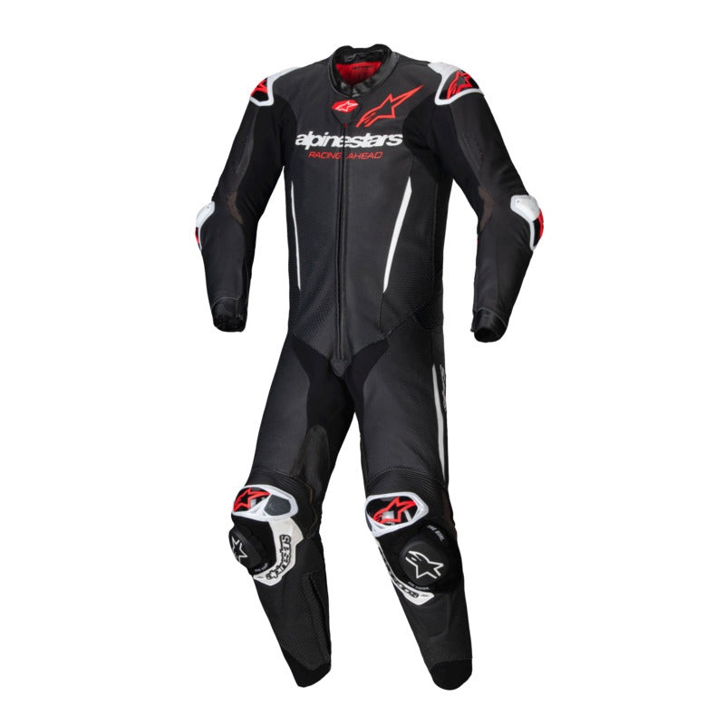 ALPINESTARS GPR7 1PC LEATHER SUIT – BLACK WHITE RED FLURO 48