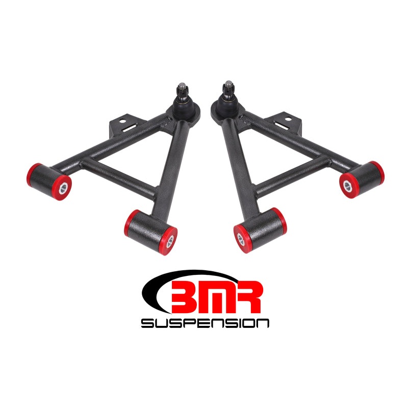 BMR 79-93 Mustang Lower Non-Adj. A-Arms (Coilover Only) w/ STD. Ball Joint (Poly) – Black Hammertone