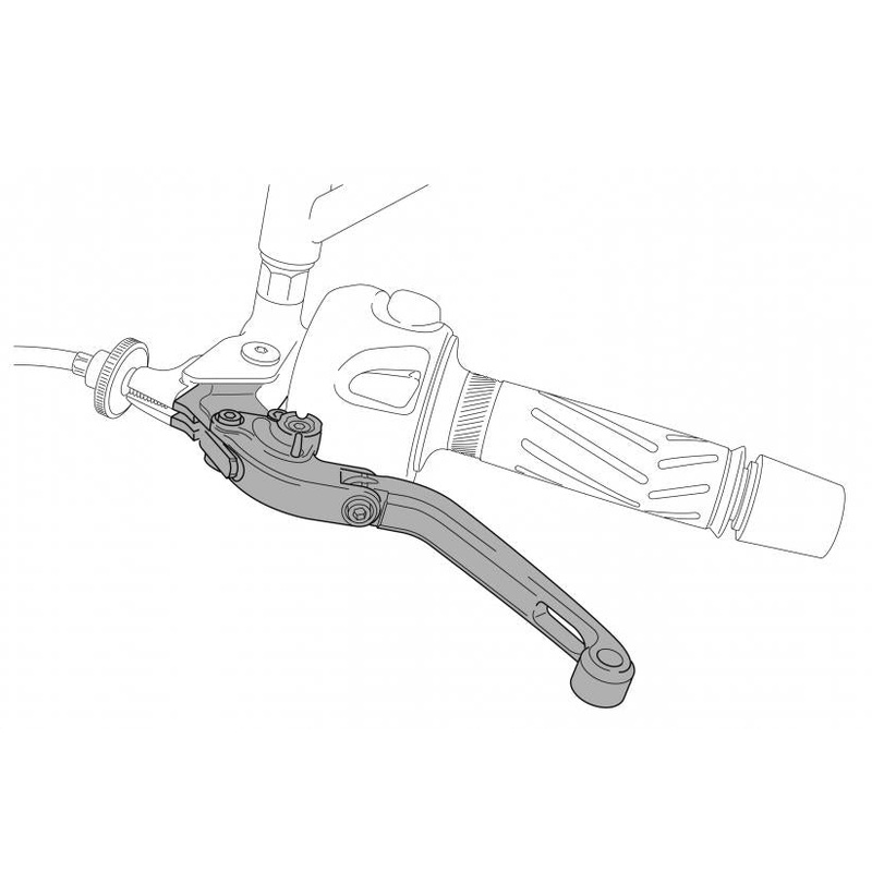 PUIG Adapter for Hi-Tech Extendable/Folding Clutch Lever – Black 5753N