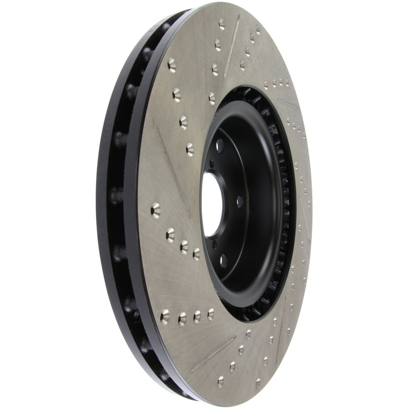 StopTech 05-10 Subaru Impreza WRX/STi Slotted & Drilled Left Front Rotor