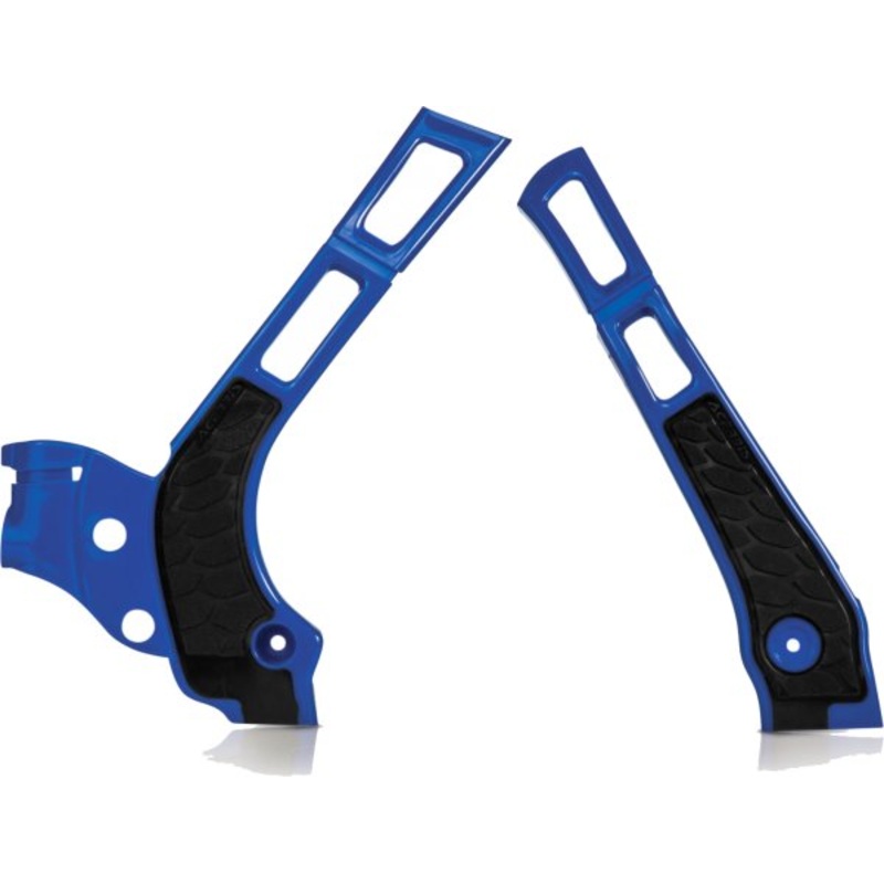 ACERBIS X-GRIP FRAME GUARDS YZ 125 250 05-25 BLUE-BLACK