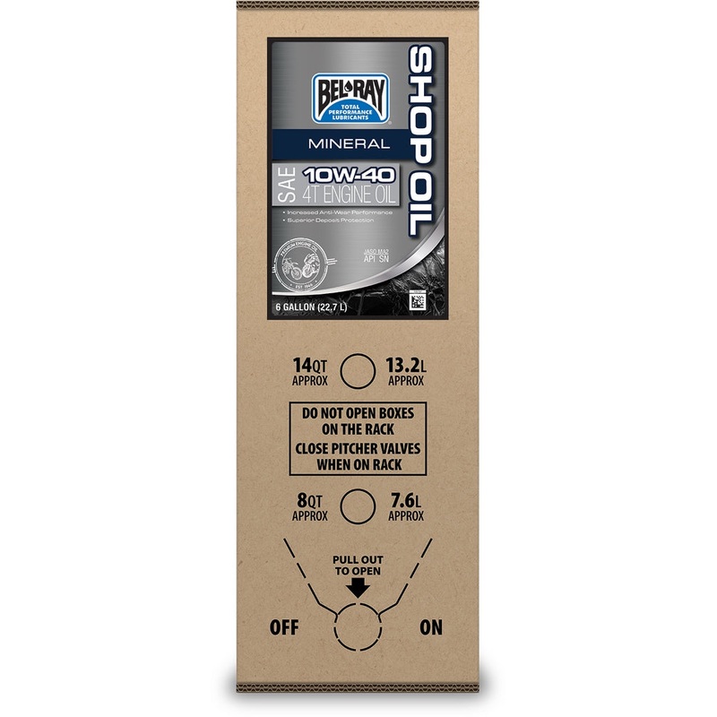 Bel-Ray MC-4T Mineral Oil – 10W40 – 6 Gal. 301290150033