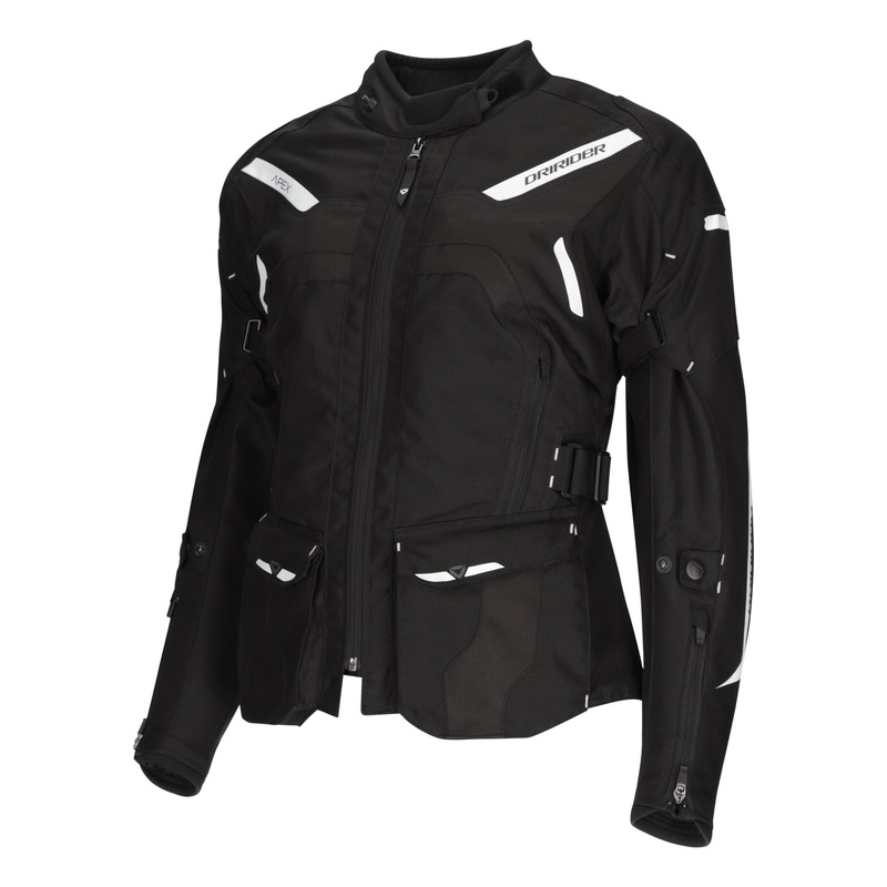 DRIRIDER APEX 6 LADIES JACKET – BLACK/WHITE 6